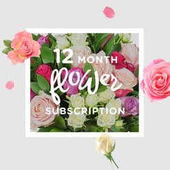 At the heart of the image is a generous, hand-tied gathering of roses that seems to promise a year's worth of colour and comfort, much like watching the seasons change around Queensbury's quiet streets. The bouquet overflows with soft, full-headed blooms in blush pink, creamy white, warm champagne, and touches of lilac and deep fuchsia, all nestled into a dense collar of fresh green foliage. Some roses are wide open, their layered petals curling gently at the edges, while others stay closer to bud, offering a sense of anticipation that mirrors each upcoming delivery in a 12-month flower subscription. The light is gentle and flattering, washing over the roses and catching delicate shadows between the petals, as if photographed near a sunlit window looking out toward Queensbury Circle. Scattered petals and small blossoms drift around the main cluster, framing it like a floral halo and giving the image a feeling of movement, as though the bouquet has just been set down after a careful walk from a local florist's studio. The colours are romantic but not overpowering, ideal for any occasion-from birthdays and new babies to quiet thank-you gestures sent across HA3 and the nearby edges of Kingsbury and Kenton. You can almost sense the perfume: a fresh, springlike rose fragrance with hints of honey and soft spice, the sort that lingers on the air long after the stems are placed in water. The arrangement feels curated by someone who understands local homes and tastes, bringing a little enduring elegance into everyday Queensbury life, month after month.