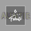 This six-letter tribute spells AUNTIE in freestanding, sculptural letters, each formed from a dense mass of pristine white chrysanthemums. They rise against a soft, neutral gray background, their edges neatly defined by a delicate purple trim that traces every contour with quiet precision. The blooms' petals feel velvety and cool, packed so tightly that the letters read as a single, sincere sculpture of remembrance. The atmosphere is calm and contemplative, the kind of stillness that invites reflection and memory to softly linger in the room.

At the heart of the composition sits a clean white square overlay. In bold white text, the numeral 6 anchors the centre, followed by LETTER in a crisp uppercase sans-serif, and beneath that, Tribute swirled in an elegant script. The overlay signals a customized memorial piece while letting the bloom-built letters carry the emotional weight. This arrangement speaks of personal connection, of family stories told through flowers, and of a dignified gesture that honours a much-loved Auntie.

Designed for funerals, wakes, or memorial ceremonies, it would sit gracefully on a table or catafalque, offering solace through its pure white palette and refined purple edge. In Queensbury and the surrounding neighbourhoods, families relying on a local florist will appreciate the ease of delivery and freshness that a nearby studio strives to provide every day. The scent is light and clean, the texture of the stems and petals reassuringly solid, and the overall effect is a timeless tribute that captures both loss and lasting affection.